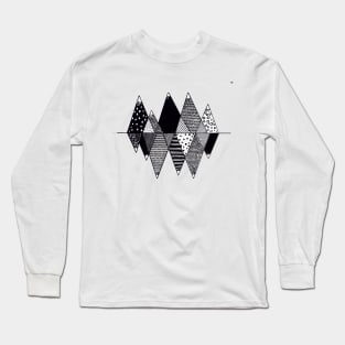 Doodle Mountains Long Sleeve T-Shirt